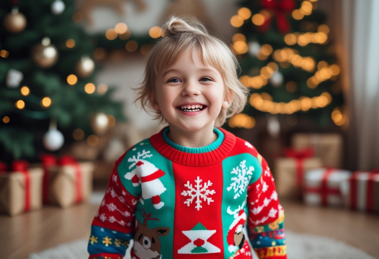 Find den perfekte grimme julesweater til børn hos os